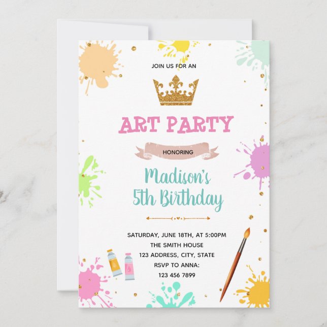 Invitation de la princesse royale (Devant)