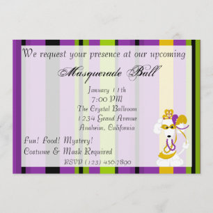 Invitation de la reine Mardi Gras