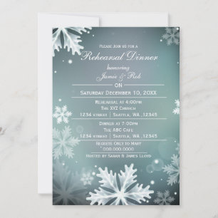 Invitation de la répétition d'hiver Aqua