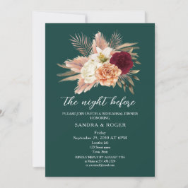 Invitation de la répétition florale Emerald