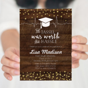 Invitation de la Rustic Gold Nursing Party