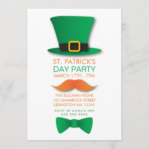 Invitation de la Saint-Patrick de Leprechaun
