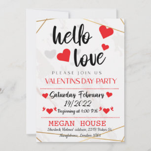 Invitation de la Saint Valentin