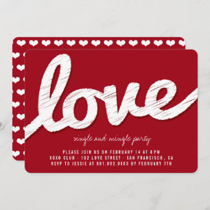 Invitation de la Saint Valentin