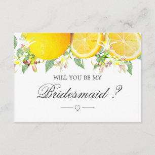 Invitation de la servante d'été Lemon Boho