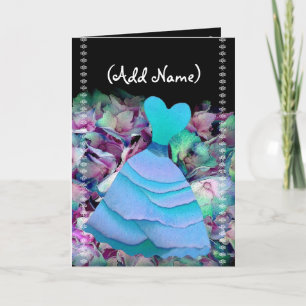 Invitation de la servante d'information Gown BLUE