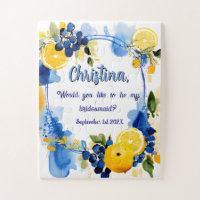 Invitation de la serveuse de puzzle
