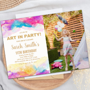 Invitation de la soirée artistique personnalisée p