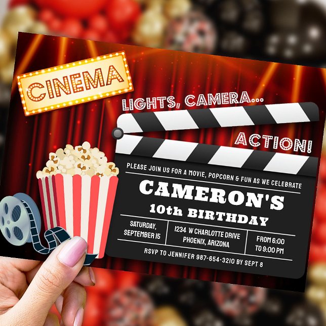 Invitation de la soirée cinéma, Soirée cinéma (Créateur téléchargé)