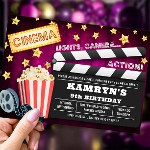 Invitation de la soirée cinéma, Soirée cinéma