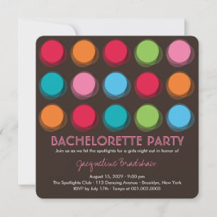 Invitation de la soirée de bachelorette