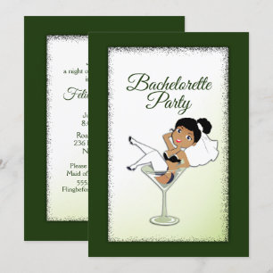 Invitation de la soirée de bachelorette de la mari
