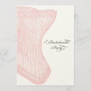 Invitation de la soirée de bachelorette vintage Co
