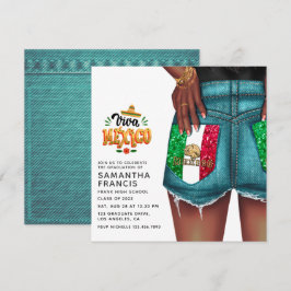 Invitation de la soirée de graduation Denim Girl d