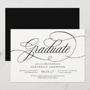Invitation de la soirée de graduation musicale