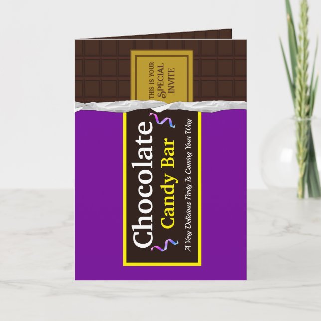 Invitation de la soirée de la barre de bonbons au  (Devant)