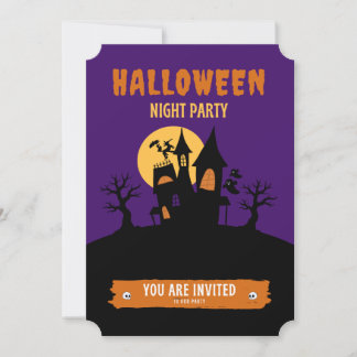 Invitation de la soirée d'Halloween