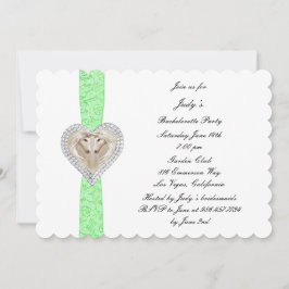 Invitation de la soirée Unicorn Green Lace