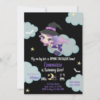 Invitation de la sorcière de sirène à la fête d'Ha