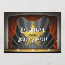 Invitation de la star du cinéma Bar Mitzvah
