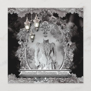 Invitation de la Vintage Dame Halloween