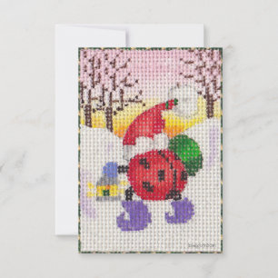 Invitation de Ladybug Père Noël