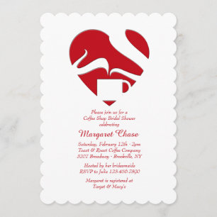 Invitation de l'amour du café