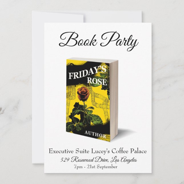 Invitation de lancement de la partie du livre (Devant)