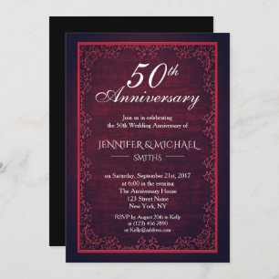 Invitation de l'anniversaire du Mariage de la Bour