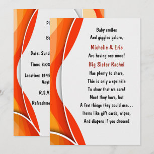 Invitation de l'aspersion de bébé