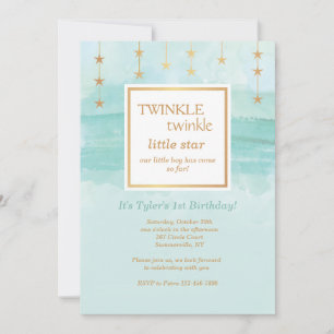 Invitation de l'étoile d'anniversaire