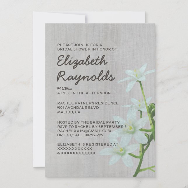 Invitation de l'étoile vintage de Bethléem (Devant)