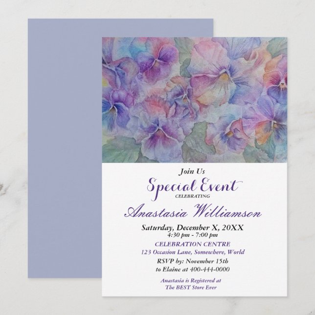 INVITATION DE L'ÉVÉNEMENT DE LA FÊTE DE RÉVEIL-MÉN (Devant / Derrière)