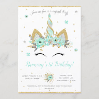 Invitation de licorne d'imaginaire