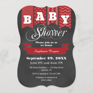 Invitation de l'indicateur de Baby shower du table