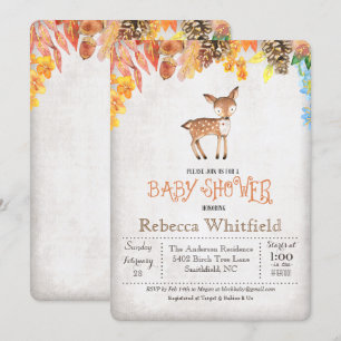 Invitation de Little Deer Baby shower