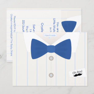 Invitation de Little Mister Baby shower