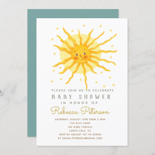 Invitation de Little Sun Baby shower