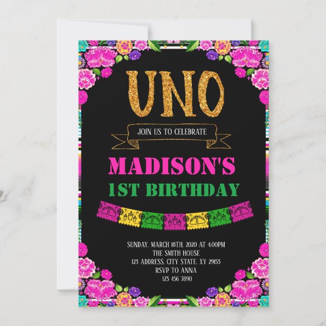 Invitation de l'ONU de fiesta (Devant)