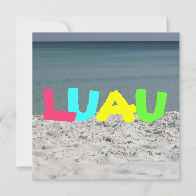 Invitation de Luau (Devant)