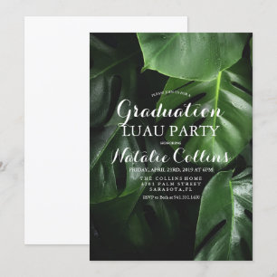 Invitation de Luau tropical de remise des diplômes