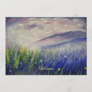 Invitation de luciole (blanc à l'intérieur)