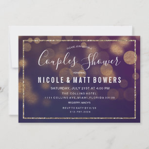 Invitation de Lumières de Mariage de Couple