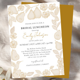 Invitation de luncheon de mariage en or Perfect Pe