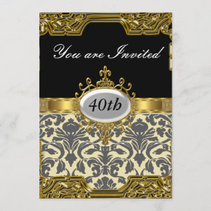 Invitation de luxe pour fête d'anniversaire en Dam