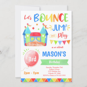 Invitation de maison gonflable, Invitations de reb