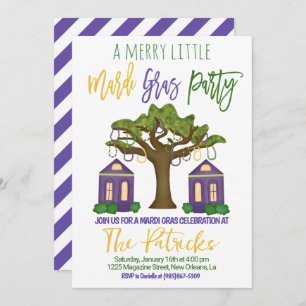 Invitation de Mardi Gras