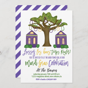Invitation de Mardi Gras