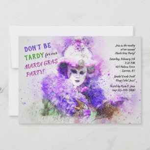 Invitation de Mardi Gras
