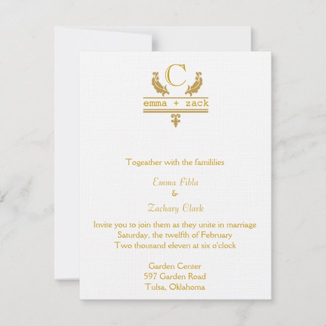  Invitation de mariage (Devant)